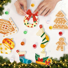 Load image into Gallery viewer, Paint by Numbers Christmas Ornaments - Cozy Fireplace Kit