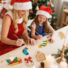 Load image into Gallery viewer, Paint by Numbers Christmas Ornaments - Cozy Fireplace Kit