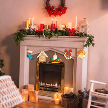 Load image into Gallery viewer, Paint by Numbers Christmas Ornaments - Cozy Fireplace Kit