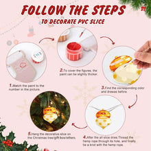 Load image into Gallery viewer, Paint by Numbers Christmas Ornaments - Cozy Fireplace Kit