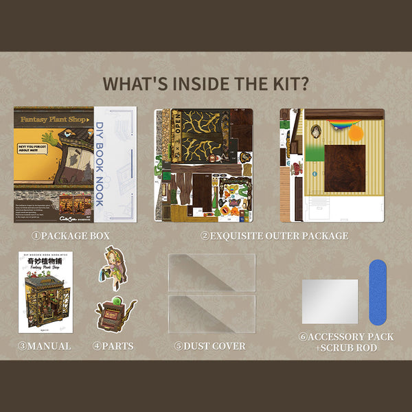DIY Book Nook Kit - Fantasy Plant Shop