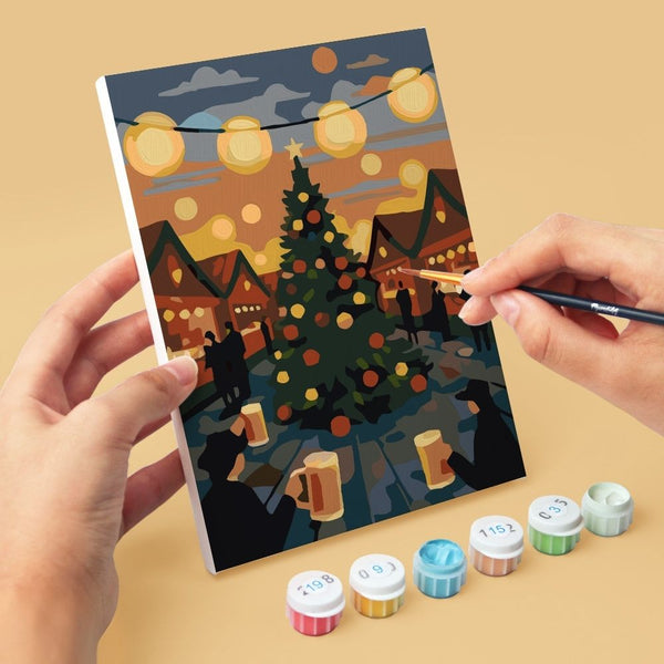 Mini Paint by numbers 6"x8" (6 pieces) - Hello Germany