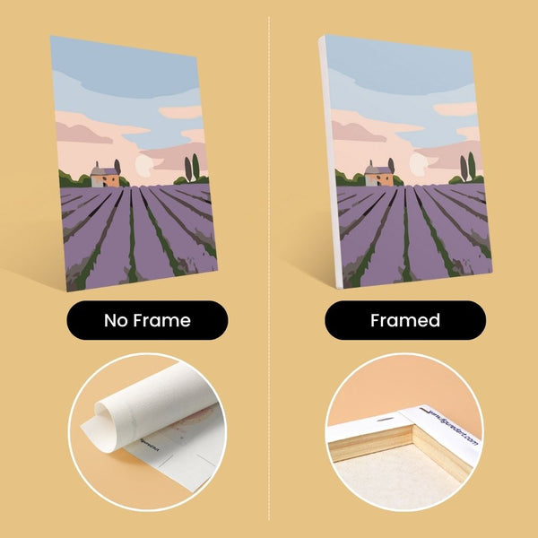 Mini Paint by numbers 6"x8" (6 pieces) - Romantic France