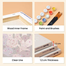 Load image into Gallery viewer, Mini Paint by numbers 6"x8" (6 pieces) - Romantic France