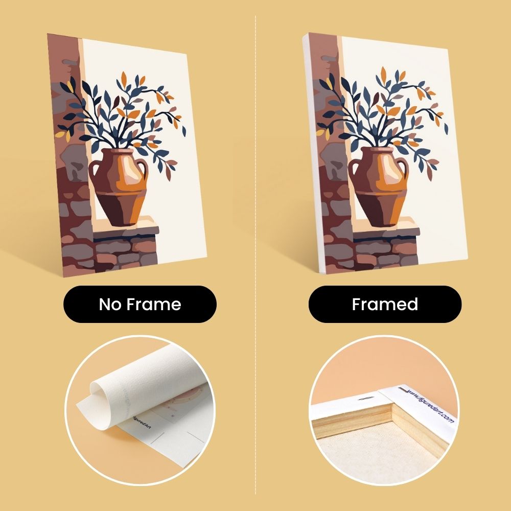 Mini Paint by numbers 6"x8" (6 pieces) - Classic Tuscany