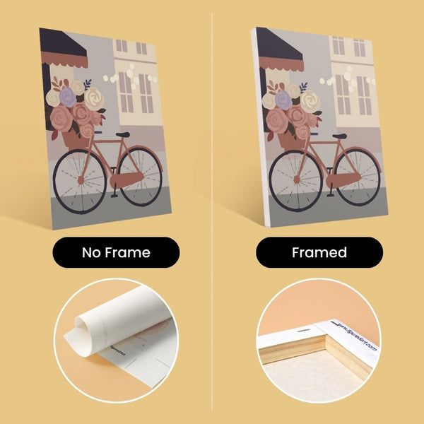 Mini Paint by numbers 6"x8" (6 pieces) - Café Romance