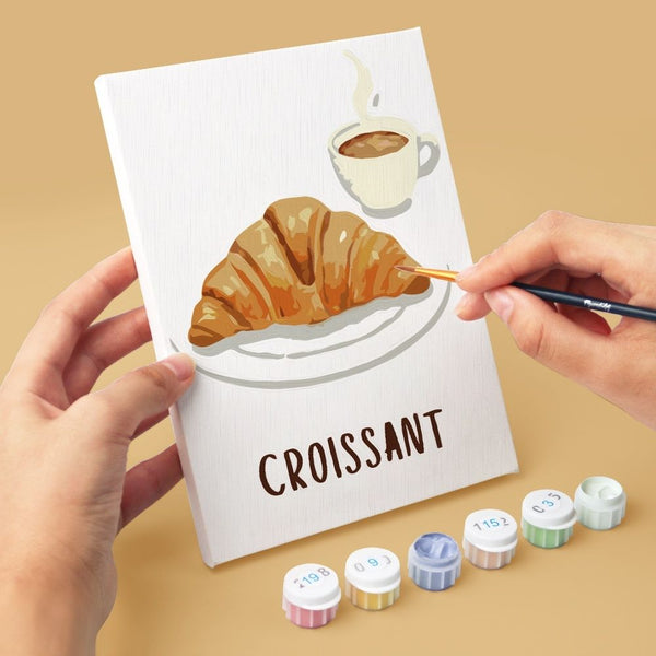 Mini Paint by numbers 6"x8" (6 pieces) - French Pastries