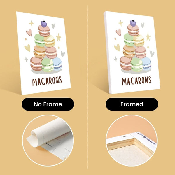 Mini Paint by numbers 6"x8" (6 pieces) - French Pastries