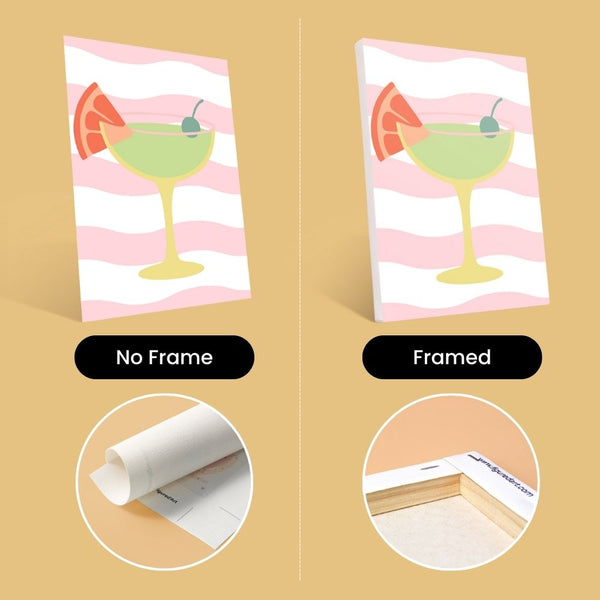 Mini Paint by numbers 6"x8" (6 pieces) - Pop Art Cocktails