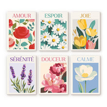 Load image into Gallery viewer, Mini Paint by numbers 6"x8" (6 pieces) - Flowers of Joy Figured'Art