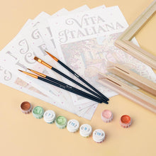 Load image into Gallery viewer, Mini Paint by numbers 6"x8" (6 pieces) - Dolce Vita