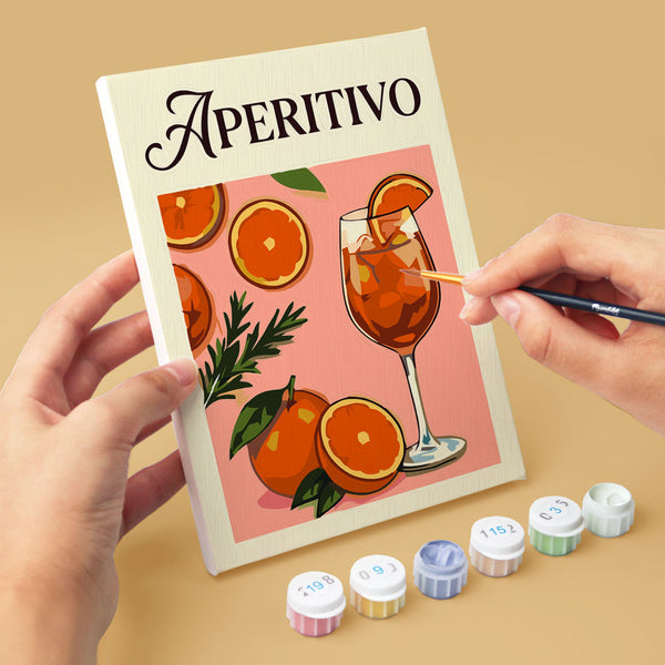 Mini Paint by numbers 6"x8" (6 pieces) - Dolce Vita