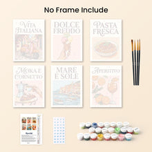 Load image into Gallery viewer, Mini Paint by numbers 6"x8" (6 pieces) - Dolce Vita
