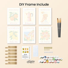 Load image into Gallery viewer, Mini Paint by numbers 6"x8" (6 pieces) - Italian Sunshine