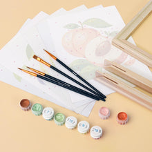 Load image into Gallery viewer, Mini Paint by numbers 6"x8" (6 pieces) - Garden Fruits