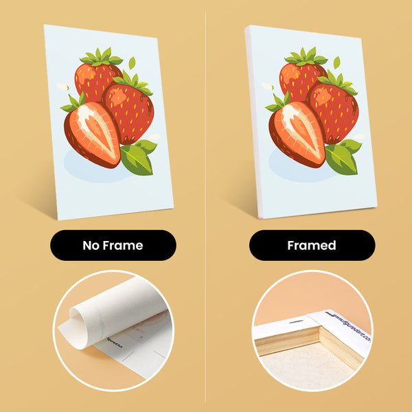 Mini Paint by numbers 6"x8" (6 pieces) - Garden Fruits