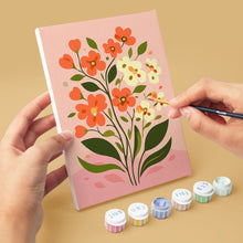 Load image into Gallery viewer, Mini Paint by numbers 6"x8" (6 pieces) - Pastel Flowers