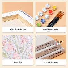 Load image into Gallery viewer, Mini Paint by numbers 6"x8" (6 pieces) - Pastel Flowers