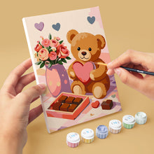 Load image into Gallery viewer, Mini Paint by numbers 6"x8" (6 pieces) - Valentine's Day