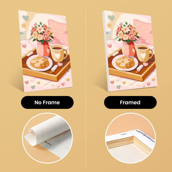 Mini Paint by numbers 6"x8" (6 pieces) - Valentine's Day