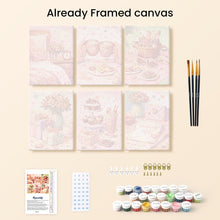 Load image into Gallery viewer, Mini Paint by numbers 6"x8" (6 pieces) - Love Gifts