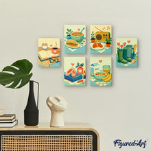 Load image into Gallery viewer, Mini Paint by numbers 6"x8" (6 pieces) - Little Joys