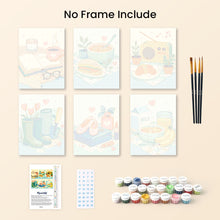 Load image into Gallery viewer, Mini Paint by numbers 6"x8" (6 pieces) - Little Joys