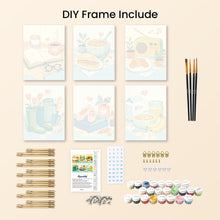 Load image into Gallery viewer, Mini Paint by numbers 6"x8" (6 pieces) - Little Joys
