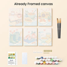 Load image into Gallery viewer, Mini Paint by numbers 6"x8" (6 pieces) - Little Joys