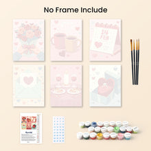Load image into Gallery viewer, Mini Paint by numbers 6"x8" (6 pieces) - Moments of Joy