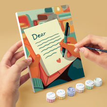 Load image into Gallery viewer, Mini Paint by numbers 6"x8" (6 pieces) - Cozy Love
