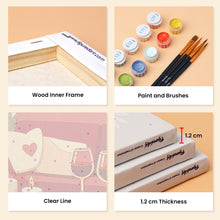 Load image into Gallery viewer, Mini Paint by numbers 6"x8" (6 pieces) - Romance and Love