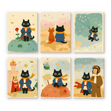 Load image into Gallery viewer, Mini Paint by numbers 6"x8" (6 pieces) - Little Cat Figured'Art
