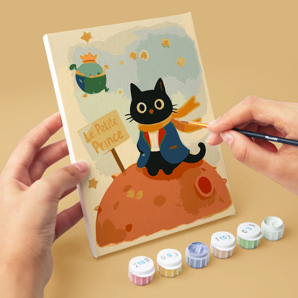 Mini Paint by numbers 6"x8" (6 pieces) - Little Cat