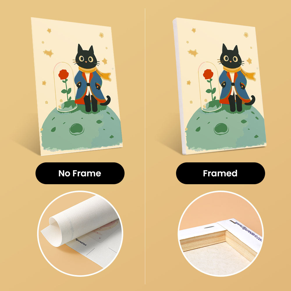 Mini Paint by numbers 6"x8" (6 pieces) - Little Cat