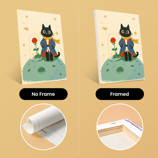 Mini Paint by numbers 6"x8" (6 pieces) - Little Cat