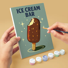 Load image into Gallery viewer, Mini Paint by numbers 6"x8" (6 pieces) - Vintage Ice Cream