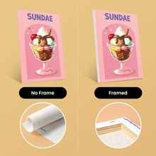 Load image into Gallery viewer, Mini Paint by numbers 6"x8" (6 pieces) - Retro Ice Cream