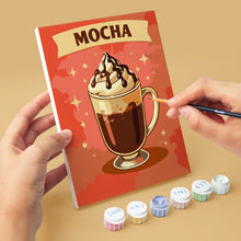 Load image into Gallery viewer, Mini Paint by numbers 6"x8" (6 pieces) - Classic Coffee