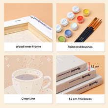 Load image into Gallery viewer, Mini Paint by numbers 6"x8" (6 pieces) - Classic Coffee