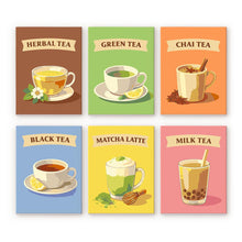 Load image into Gallery viewer, Mini Paint by numbers 6"x8" (6 pieces) - Teas of the World Figured'Art
