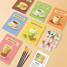 Load image into Gallery viewer, Mini Paint by numbers 6"x8" (6 pieces) - Teas of the World