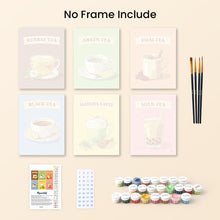 Load image into Gallery viewer, Mini Paint by numbers 6"x8" (6 pieces) - Teas of the World