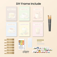 Load image into Gallery viewer, Mini Paint by numbers 6"x8" (6 pieces) - Teas of the World