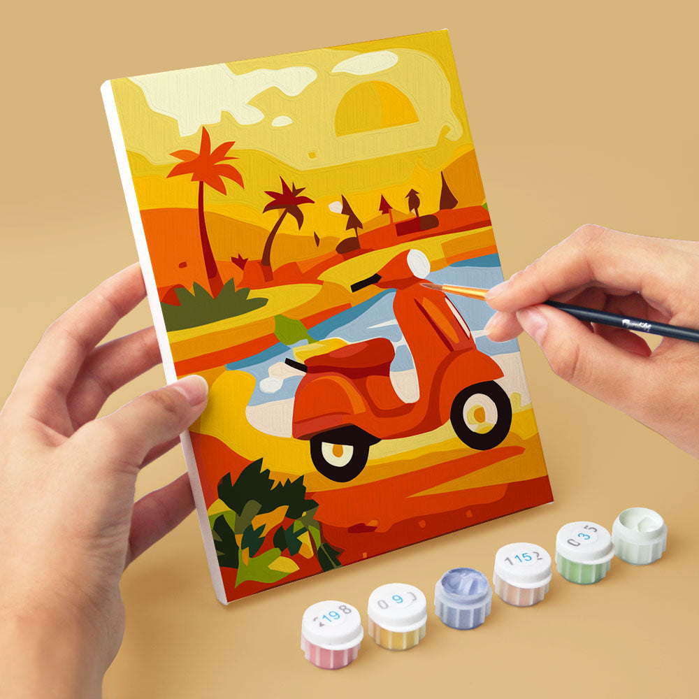 Mini Paint by numbers 6"x8" (6 pieces) - Vibrant Spain