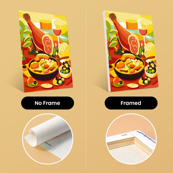 Mini Paint by numbers 6"x8" (6 pieces) - Vibrant Spain