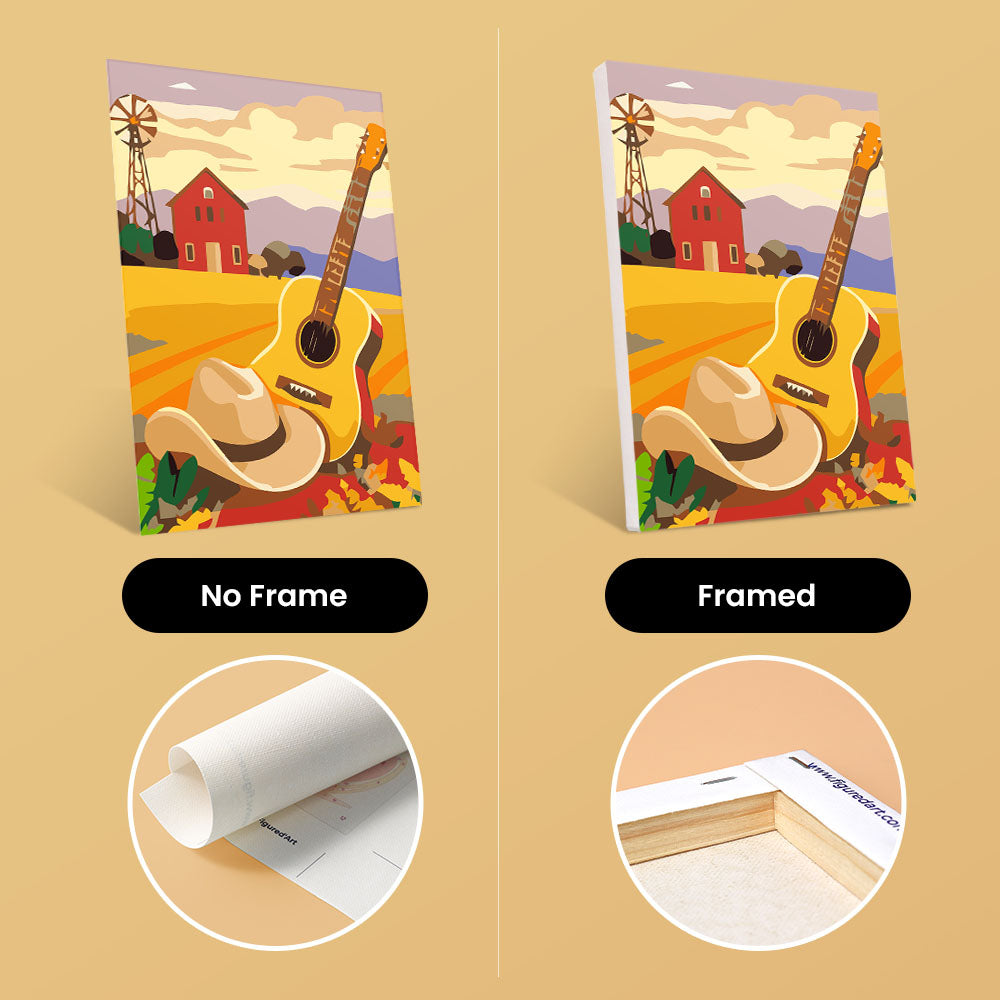 Mini Paint by numbers 6"x8" (6 pieces) - Hello USA