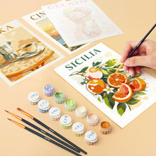 Load image into Gallery viewer, Mini Paint by numbers 6"x8" (6 pieces) - Dolce Italy