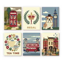 Load image into Gallery viewer, Mini Paint by numbers 6"x8" (6 pieces) - British Charm Figured'Art