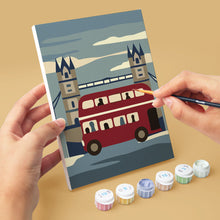 Load image into Gallery viewer, Mini Paint by numbers 6"x8" (6 pieces) - British Charm